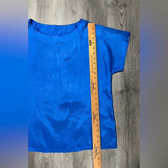 Judy Bond Royal Blue Short Sleeve Blouse - Women’s Size 14 - Picture 5 of 8